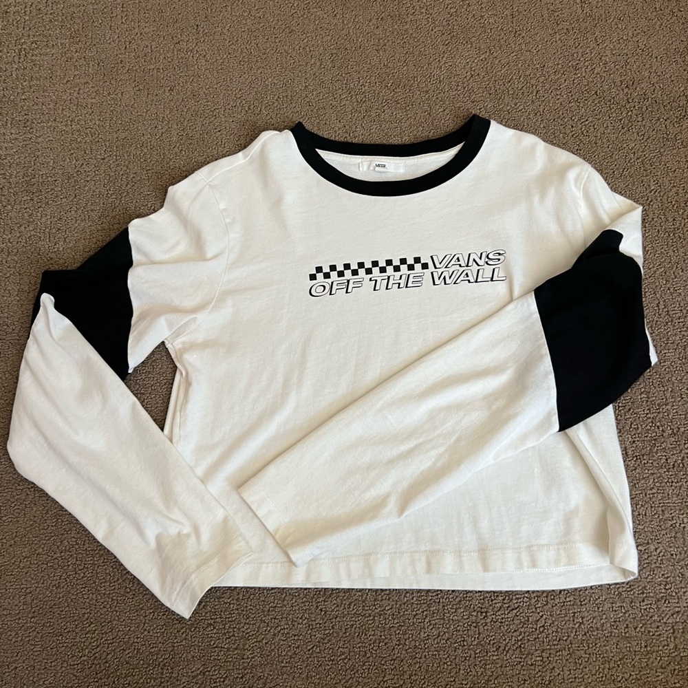 Vans cropped long sleeve size M